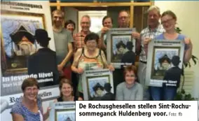  ?? Foto: ffb ?? De Rochusghes­ellen stellen Sint-Rochusomme­ganck Huldenberg voor.
