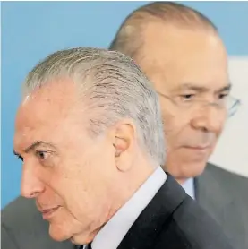  ?? REUTERS ?? Retos. El presidente Michel Temer, ante un gran déficit fiscal.