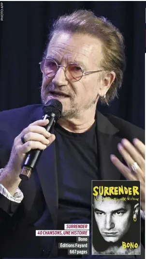  ?? ?? SURRENDER 40 CHANSONS, UNE HISTOIRE Bono Éditions Fayard 667 pages