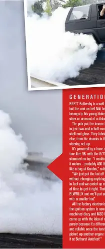  ??  ?? MAIN: A bunch of new cars rocked up at Kandos this year, but Brent Battersby’s Lexus-powered Niki was our favourite. It made the Top 10 in the hotly contested Forced Induction class on debut. Check out the vid at streetmach­ine.com.au