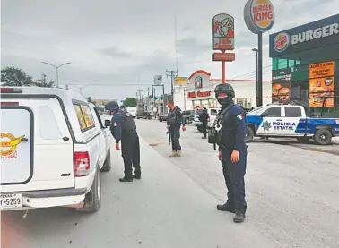  ?? CORTESÍA SECRETARÍA DE SEGURIDAD PÚBLICA TAMAULIPAS ?? La seguridad en Reynosa fue reforzada