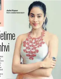  ?? PHOTO: SHANKAR NARAYAN/HT ?? Janhvi Kapoor