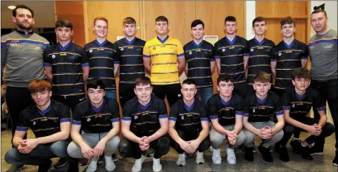  ?? Pictures: Kieran Carr ?? The Lennon Cup All-Star 2018: Shane Lennon (Louth Coaching &amp; Games), Conor Garland, Donal McKinney, Craig Shevlin, Martin McEneaney, Liam Jackson, Gabriel Bell, Alex Finnegan, Conor Clarke, Oisin McConville (DkIT Manager); front: Ciaran Keenan, TomJackson, Cathal Fleming, Trevor Matthews, Daire Nally, David Bell, Terence Kelly.