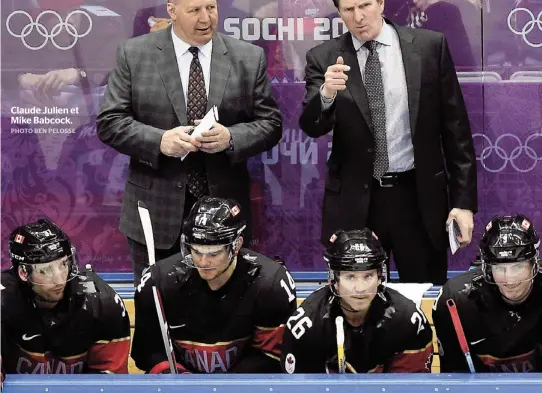  ??  ?? Claude Julien et Mike Babcock.