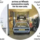  ??  ?? Dale’s Capri arrives at Wheels Automotive ready for its new axle.