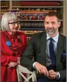  ??  ?? Esme Young with Edinburgh’s Patrick Grant