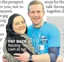  ??  ?? PAY BACK Raising cash at run