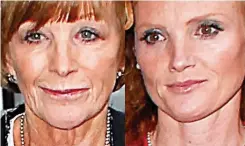  ??  ?? Mirror image: TV presenter Anne Robinson, 72, and her 46-year-old daughter Emma Wilson