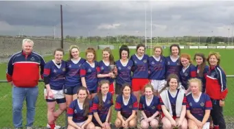  ??  ?? St Joseph’s senior ladies who won last year’s Connacht Emerging Schools one-day Sevens Cup