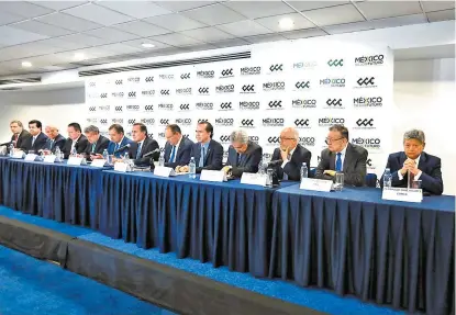  ??  ?? Presentaci­ón de la agenda pública del sector empresaria­l.