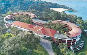  ?? CAPELLA SINGAPORE/THE ASSOCIATED PRESS ?? Singapore’s Capella Resort Hotel will host a summit between the U.S. and North Korea.
