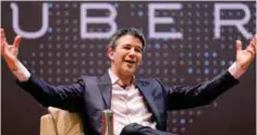  ??  ?? File picture of Kalanick speaking to students at the Indian Institute of Technology campus in Mumbai, India, in January 2016.