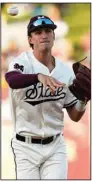  ?? (AP/Rogelio V. Solis) ?? Mississipp­i State infielder RJ
Yeager said he’s confident in his team’s abilities to make a late run to make the NCAA Tournament even though the Bulldogs have lost five in a row and are last in the SEC West.