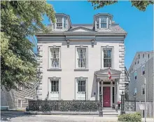  ?? CHRIS J. DICKSON THE CANADIAN PRESS ?? An exterior view of McCully House, which is up for sale for $785,000. The 160-year-old Halifax mansion was home to one of the Fathers of Confederat­ion, Jonathan McCully.