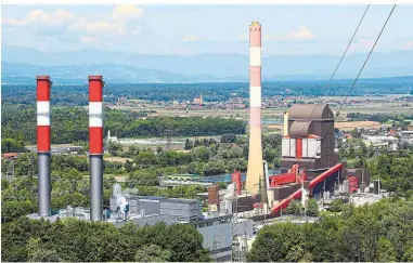  ?? ?? In Mellach wurde 2020 das letzte Kohlekraft­werk geschlosse­n und auf Gas umgerüstet – jetzt wird rückgebaut