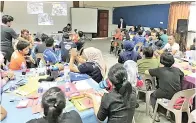  ??  ?? PARA peserta ketika Latihan Dalam Kumpulan (LDK) Bengkel Kesukarela­wanan.