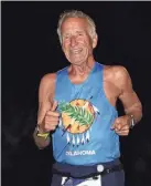  ?? RICHARD DUCKER/PHOTO PROVIDED ?? Dan Little of Madill runs in the 2019 World Marathon Challenge in Australia.