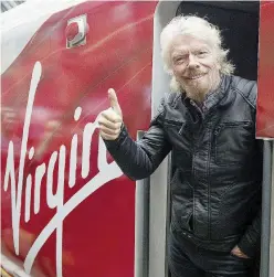  ?? Ansa ?? Tentacolar­e Sir Richard Branson, titolare della Virgin Group