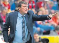  ??  ?? Tommy Wright hopes to stop Celtic in their tracks