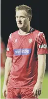  ??  ?? Striker James Walshaw has made a shock exit from Scarboroug­h Athletic