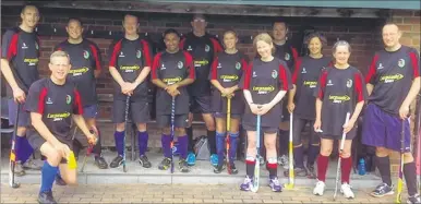  ??  ?? The Canterbury Back To Hockey squad, who drew 3-3 with the Friars in their opening game