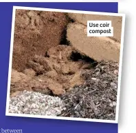  ??  ?? Use coir compost