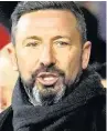  ??  ?? CUP CHASE Derek McInnes