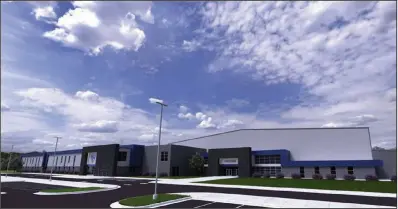  ?? (Special to the Democrat-Gazette) ?? This artist rendering shows the planned Maumelle area charter high school.