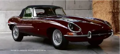  ??  ?? PICTURE OF CHASSIS NO. 54 SUPPLIED BY E-TYPE UK