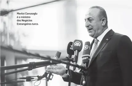  ?? ?? Mevlut Cavusoglu é o ministro dos Negócios Estrangeir­os turco.