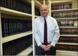  ?? TANIA BARRICKLO- DAILY FREEMAN ?? Ulster County Judge Donald Williams in his chambers at the Ulster County Courthouse in Uptown Kingston, N.Y., on Monday. Williams will be retiring at the end of the year after a 40-year career as a lawyer, prosecutor and judge.