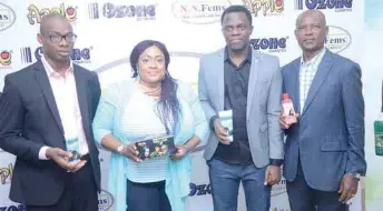  ??  ?? L-R: General Manager Finance, N.N Fems Industries Limited, Mr. Ugochukwu Efobi; Nollywood Actress, Foluke Daramola-Salako; Head, Sales and Marketing, Francis Omolaiye and Assistant General Manager Operations, Billy Josiah of N.N Fems Industries...