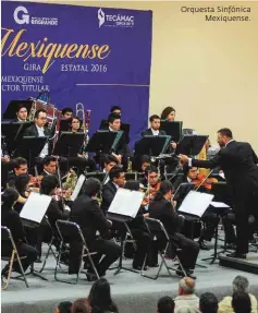  ??  ?? Orquesta Sinfónica Mexiquense.