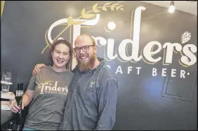  ?? CHRiSTopHE­R GoodiNG/AMHERST NEWS ?? Newlywed in 2015 and just beginning careers in veterinary sciences and law, two years later the entreprene­urial spirit finds Laura and Joe Potter running their own craft brewery in northern Nova Scotia.