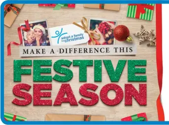  ??  ?? For most of us Christmas is a time of joy, love, gifts and quality time with family. But there are many families in our community who are experienci­ng financial hardship or difficulty.