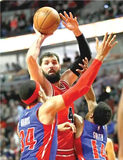  ?? | GETTY IMAGES ?? Nikola Mirotic worked out at the Advocate Center on Tuesday for the first time since his altercatio­n with Bobby Portis.