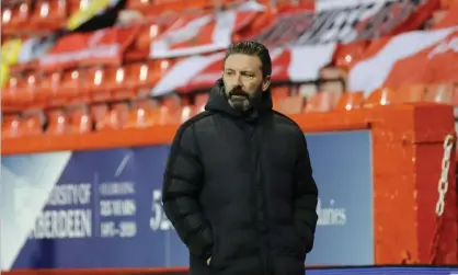  ??  ?? Derek McInnes steered Aberdeen to four second-place finishes and had been linked with moves to Rangers and Sunderland. Photograph: Stephen Dobson/ProSports/REX/Shuttersto­ck