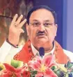  ?? ?? BJP chief J.P. Nadda