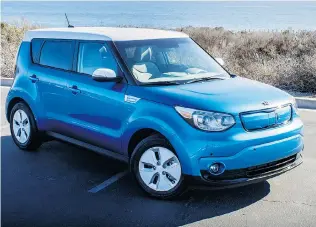  ?? BRENDAN MCALEER/ POSTMEDIA NEWS ?? The 2015 Kia Soul EV will be sold at 11 dealership­s across the country.