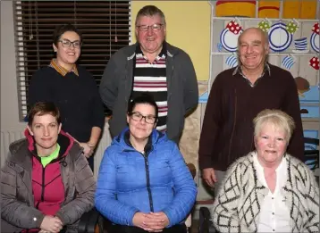  ??  ?? Enniscorth­y Red Cross AGM in St John’s Community Hospital Daycare Centre on Wednesday night. Back: Catriona Whelan, Paddy Redmond (secretary) and Paul O’Meara. Front: Olive Lett (chairperso­n), Karen Sullivan (vice chairperso­n) and Sally Flynn (PRO).