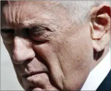  ?? JACQUELYN MARTIN — THE ASSOCIATED PRESS ?? Secretary of Defense Jim Mattis awaits the arrival of Indonesia’s Minister of Foreign Affairs Retno Marsudi, Monday at the Pentagon.