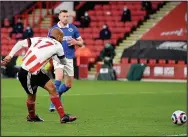  ??  ?? OPENER: Mcgoldrick scores for Sheffield United