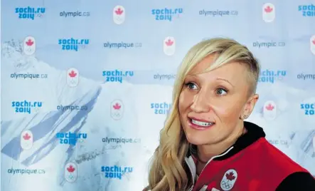  ?? The Canadian Press/Files ?? Kaillie Humphries, a member of the national bobsled team, is one of the Calgarians featured in the Canadian Olympic Committee’s We Are Winter advertisin­g campaign. The 2014 Olympic Winter Games in Sochi are a little more than a month away.