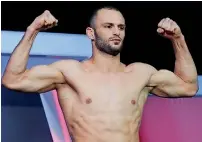  ?? ?? Man on a mission: Jarrah Al Silawi seized the opportunit­y to reiterate that his mission in MMA was not just to win but to represent the Arab fighters on the global stage. — twitter