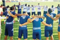  ?? Cortesía ?? Los jugadores del Junior reunidos en la sede de la FCF.