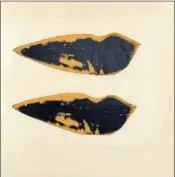  ??  ?? Andy Warhol’s album of unique collages of lips taken from his photograph­ic portraits was virtually unknown until they were exhibited in 2015 and 2016 at the Warhol Museum and the Morgan Library.