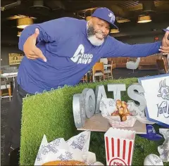  ?? Leeanne Griffin / Hearst Connecticu­t Media ?? Daymon “Daym Drops” Patterson, a celebrity YouTube food critic, is launching Daym Drops Diner at Dunkin’ Donuts Park this season.