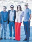  ?? FOTO: M. ROMANO ?? Eine der besten Filme bisher ist „Rojo“des argentinis­chen Regisseurs Benjamin Naishtat (Zweiter von links) mit Alfredo Castro Gomez (links), Andrea Frigerio und Daro Grandinett.