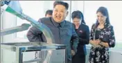  ?? AFP ?? North Korean leader Kim JongUn took his wife and sister to the Pyongyang Cosmetics Factory and hailed its “worldlevel” products that realised “the dream of the women who want to be more beautiful”, the official KCNA news agency reported.