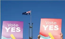  ?? Photograph: Lukas Coch/AAP ?? Young Indigenous Australian­s are ‘in shock and disbelief’ after the voice to parliament was defeated, the Central Land Council says.